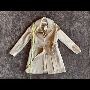 Kenneth Cole Womens Double Breasted Wool Coat